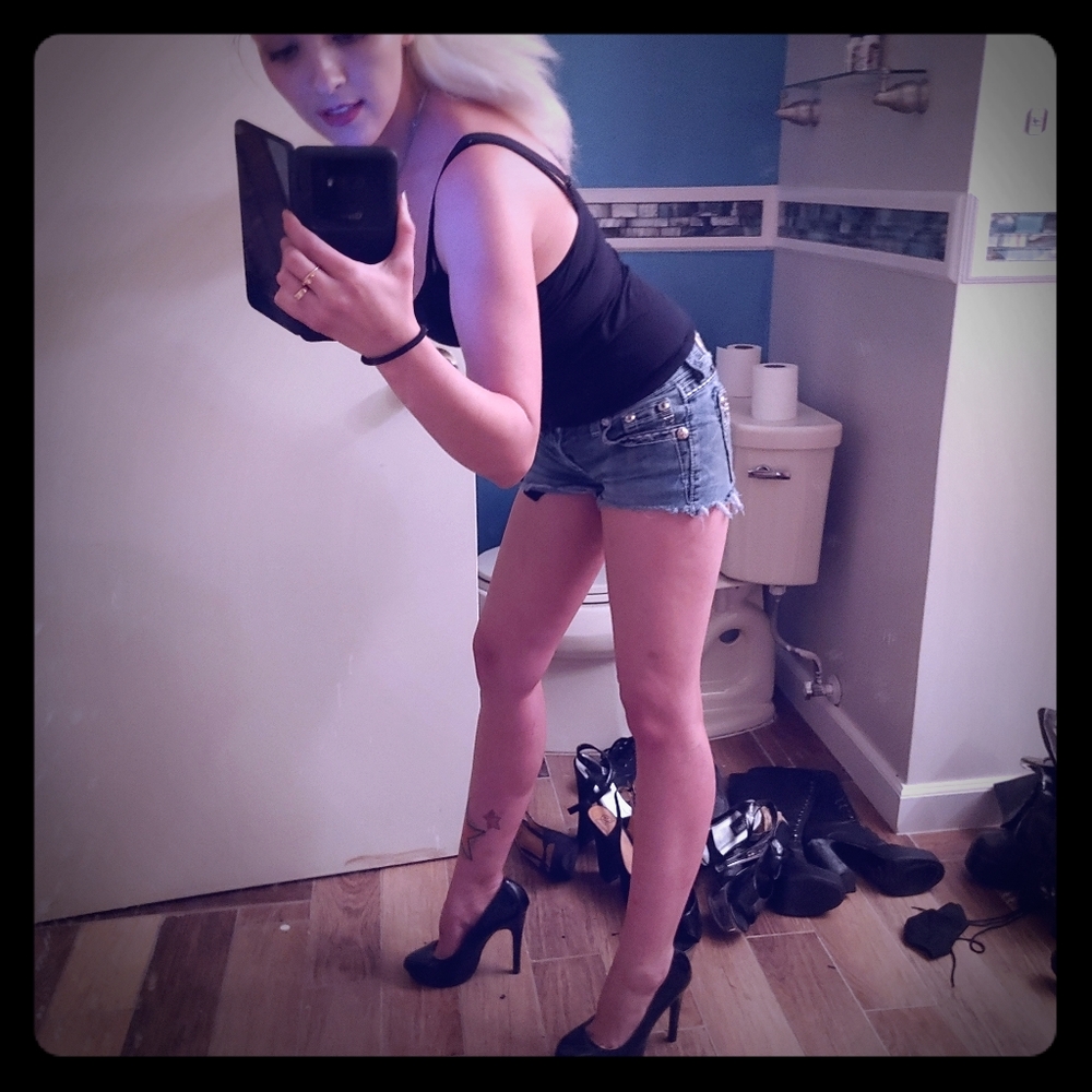 Charlotte Russe 6.5 Black Heels